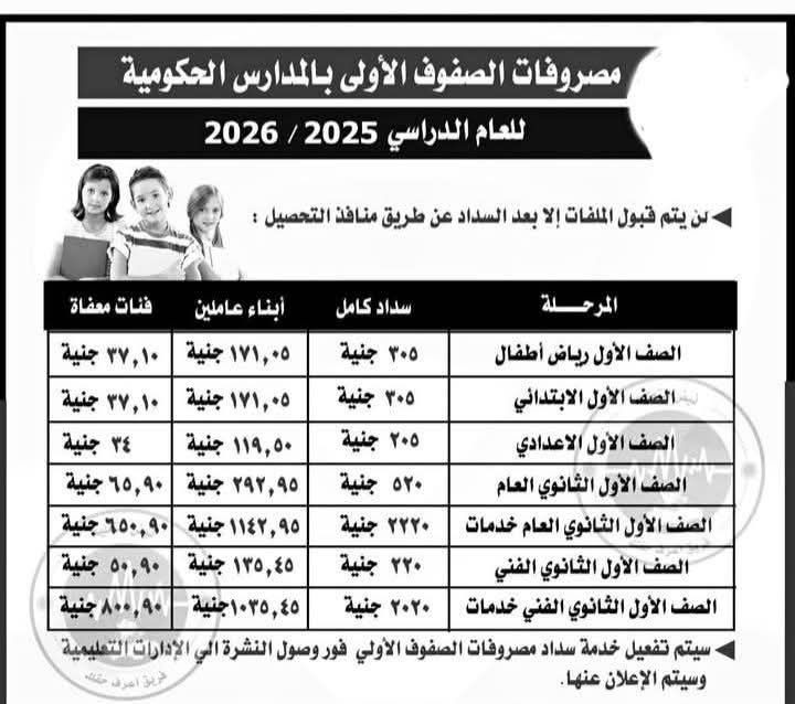مصروفات مدارس