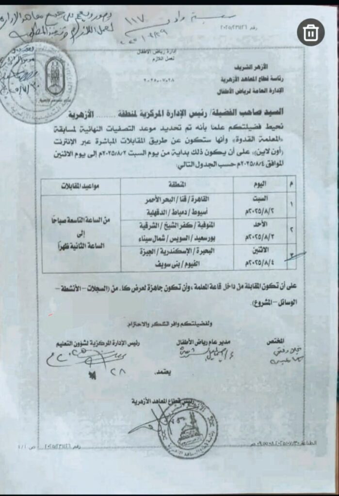 المعلمة 1