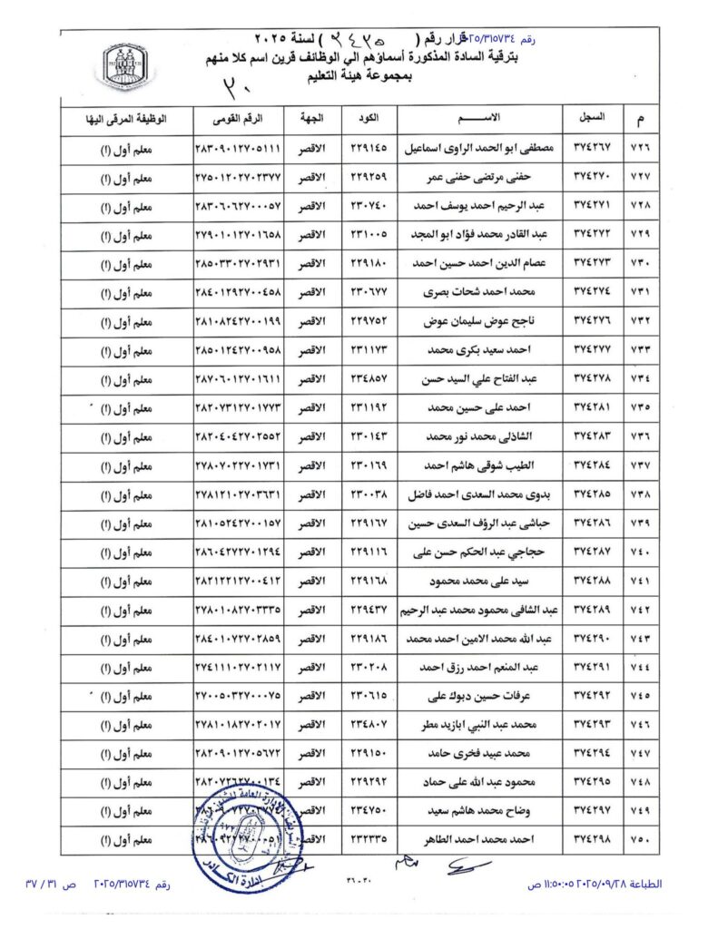 الاقصر 30