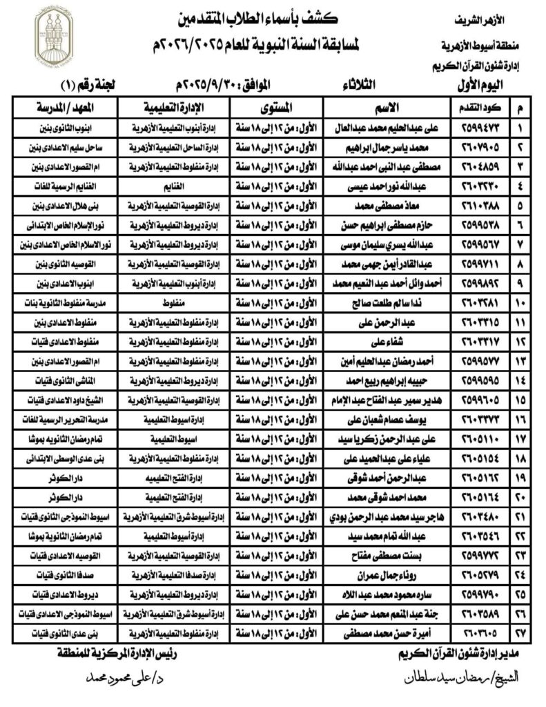 لجنة 1