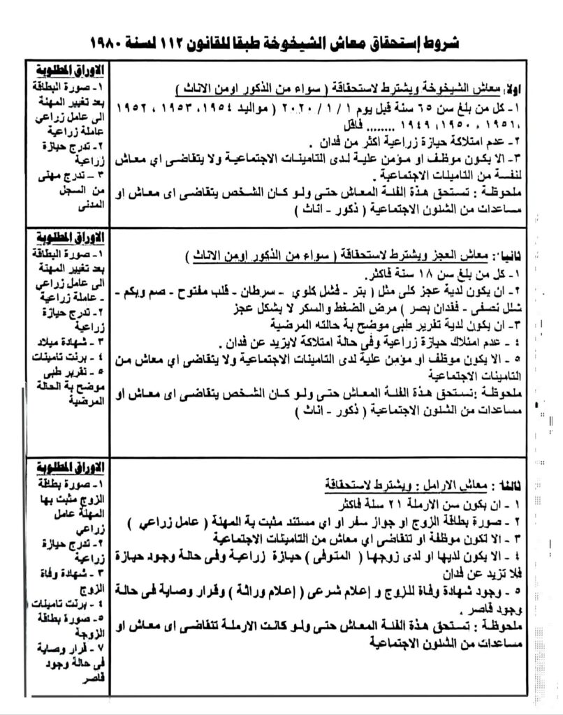 معاش الشيخوخه