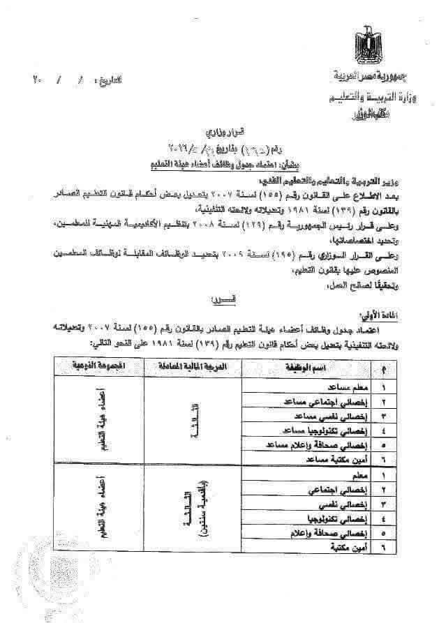 معلم مساعد الثالثه
