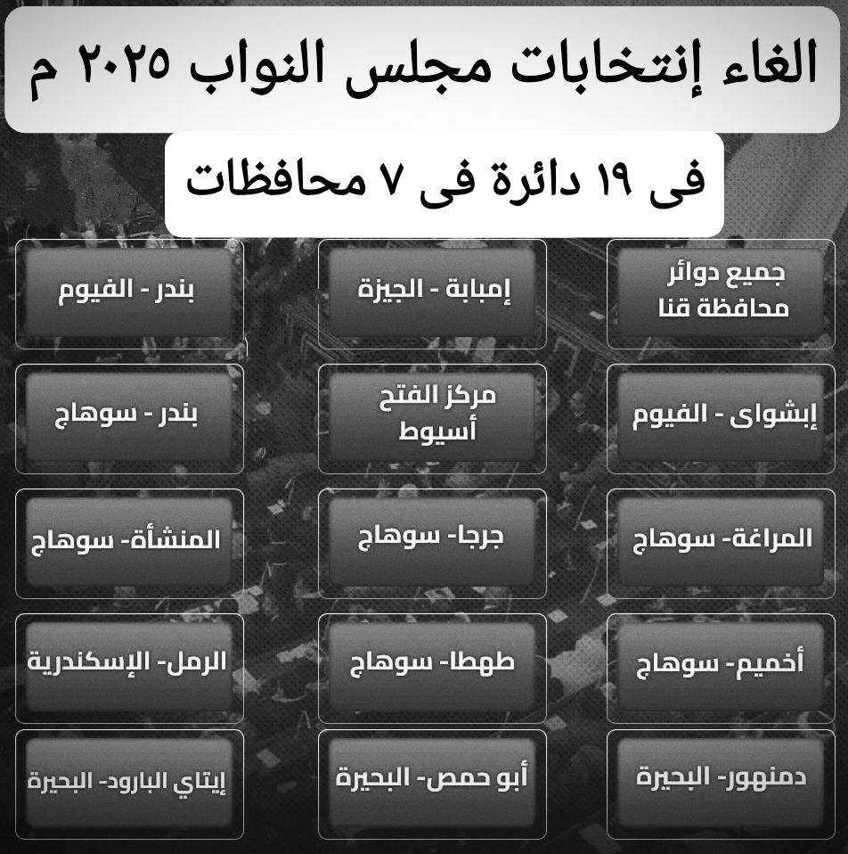 الغاء الانتخابات