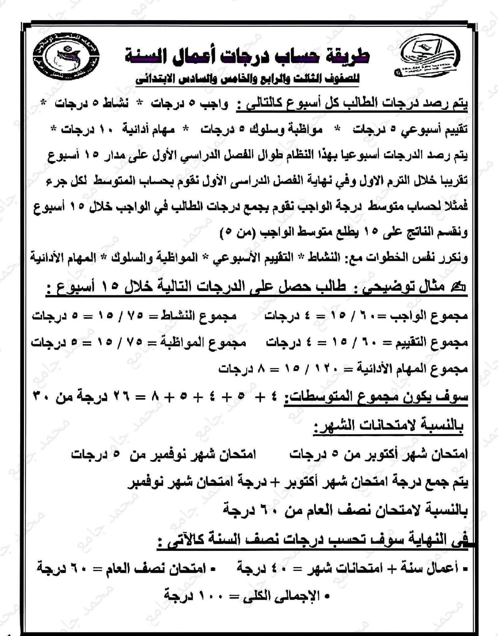 رصد درجات