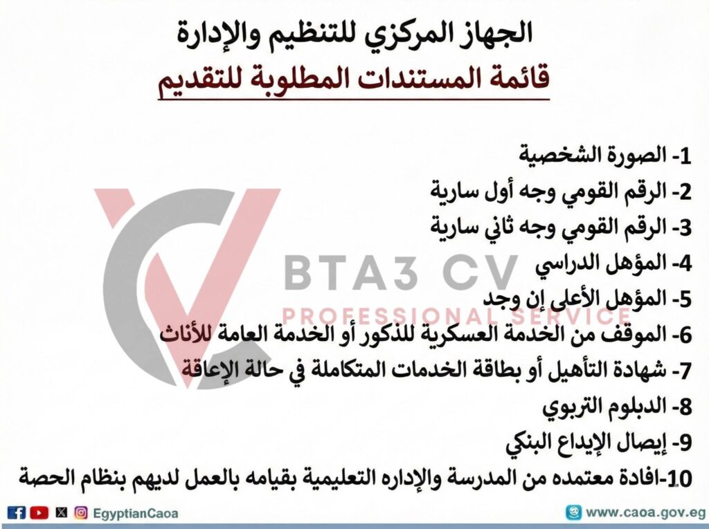 قائمة المستندات