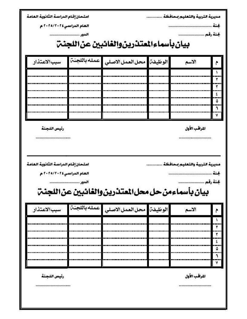 الغائبين